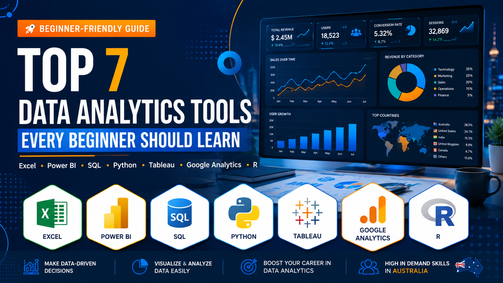 Top 7 Data Analytics Tools Every Beginner Should Learn
