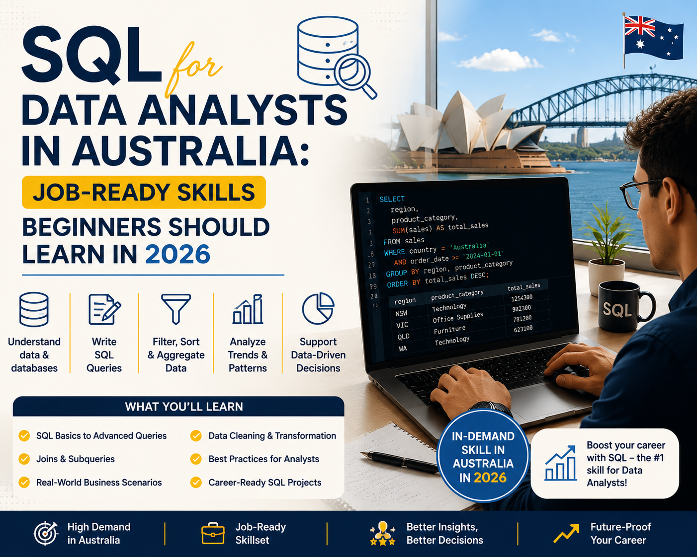 SQL for Data Analysts Australia Skills to Learn 2026