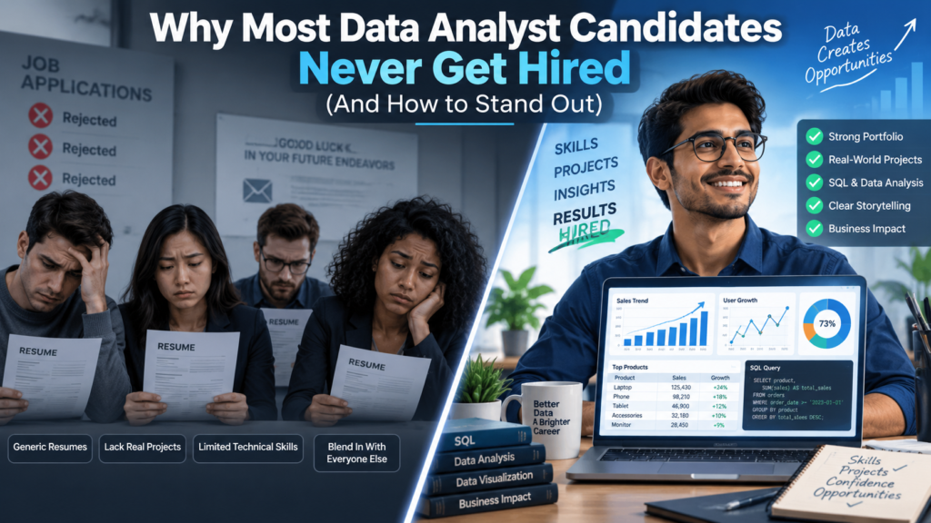 Why Most Data Analyst Candidates Never Get Hired (And How to Stand Out)